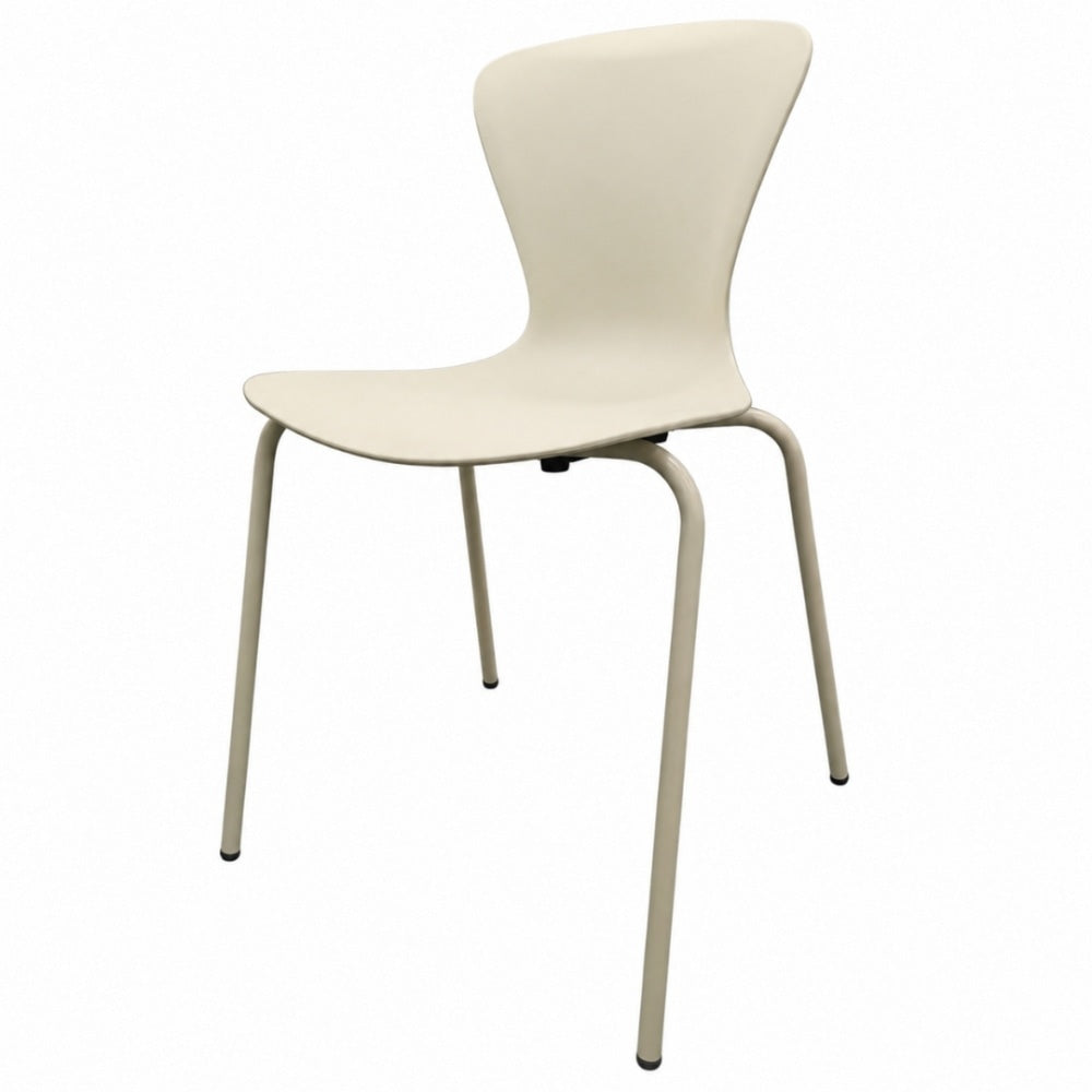 Hoxton Cream Plastic Dining chair