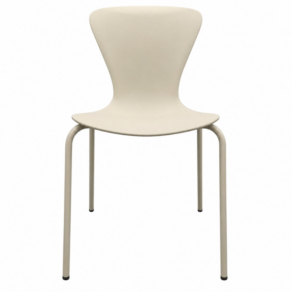 Hoxton Cream Plastic Dining chair