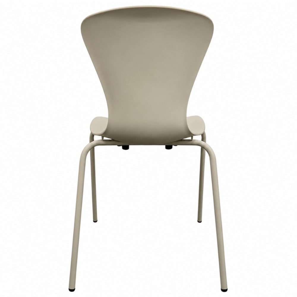 Hoxton Cream Plastic Dining chair