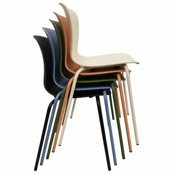 Hoxton Cream Plastic Dining chair