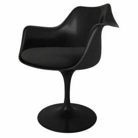 Black and Charcoal Grey Bouclé Chelsea Armchair