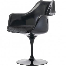 Black and Luxurious Black Chelsea Armchair