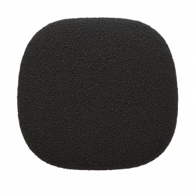 Charcoal Grey Bouclé Chelsea Armchair Cushion