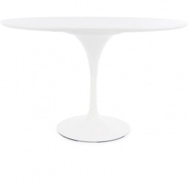 Chelsea Set - White Large Circular Table with Four Chairs - Various Colours