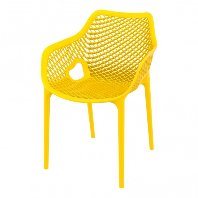 Fusion Living Air Plastic Stackable Armchair - Various Colours (PACK OF 2)