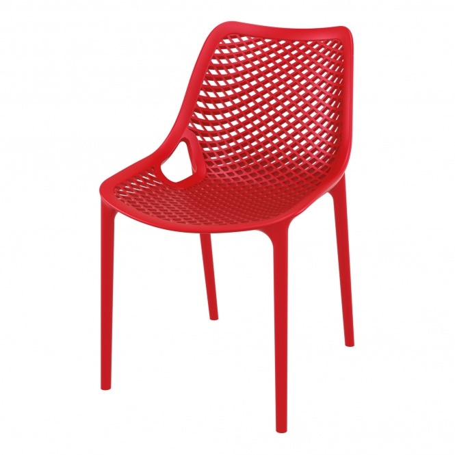 Fusion Living Air Plastic Stackable Side Chair - Various Colours (PACK OF 2)