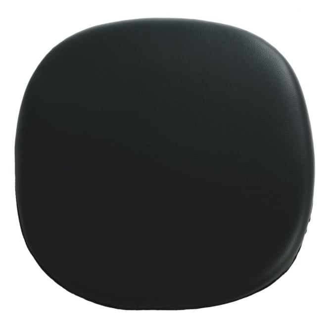 Fusion Living Black PU Chelsea Side Chair Cushion