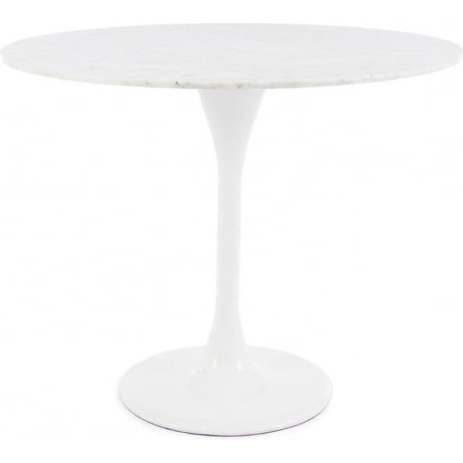 Fusion Living Chelsea Set - Marble Medium Circular Table with Four Chairs - Various Colours