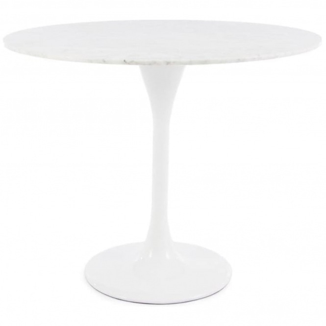 Fusion Living Chelsea Set - Marble Medium Circular Table with Two Chairs - Various Colours