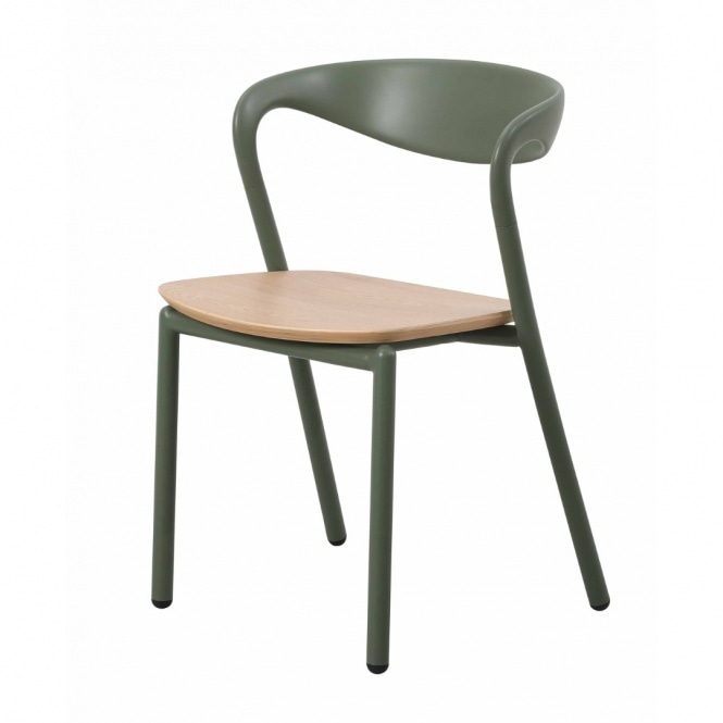 Fusion Living  Darley Olive Green Dining Armchair