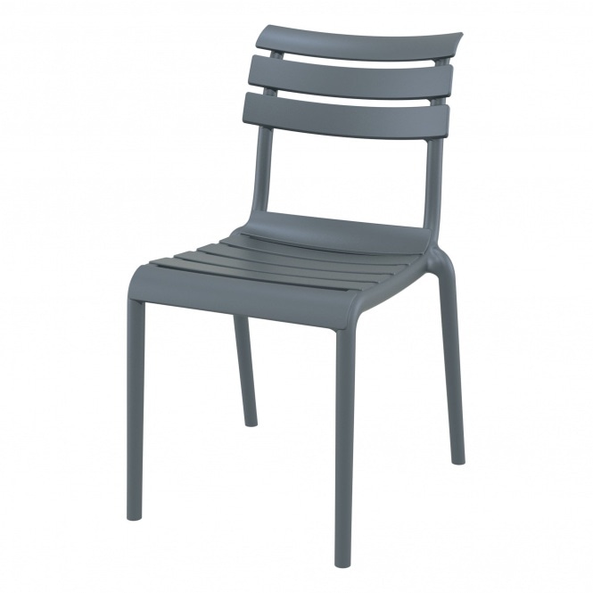 Fusion Living Helen Dark Grey Side Chair