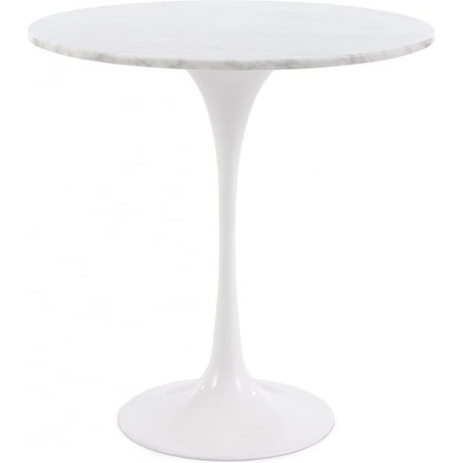 Fusion Living Marble Chelsea Circular Side Table
