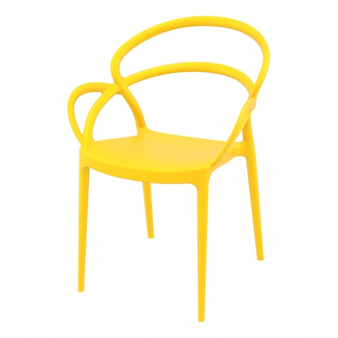 Fusion Living Mila Stackable Plastic Armchair - Various Colours (PACK OF 2)
