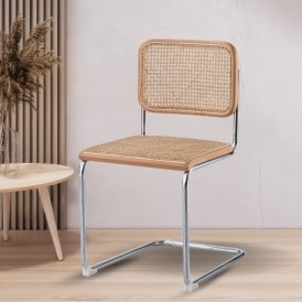 Fusion Living Natural Camden Cantilever Dining Chair