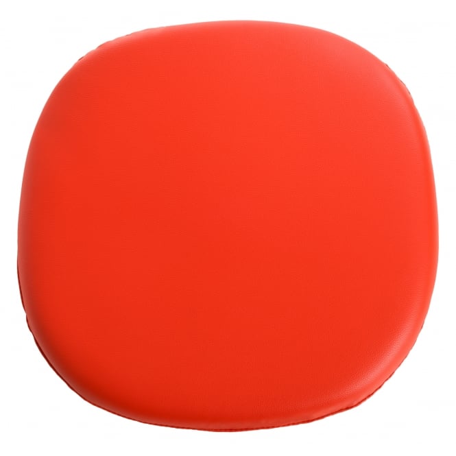 Fusion Living Red PU Chelsea Side Chair Cushion