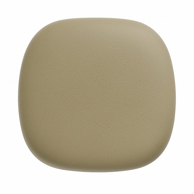 Fusion Living Taupe PU Chelsea Side Chair Cushion
