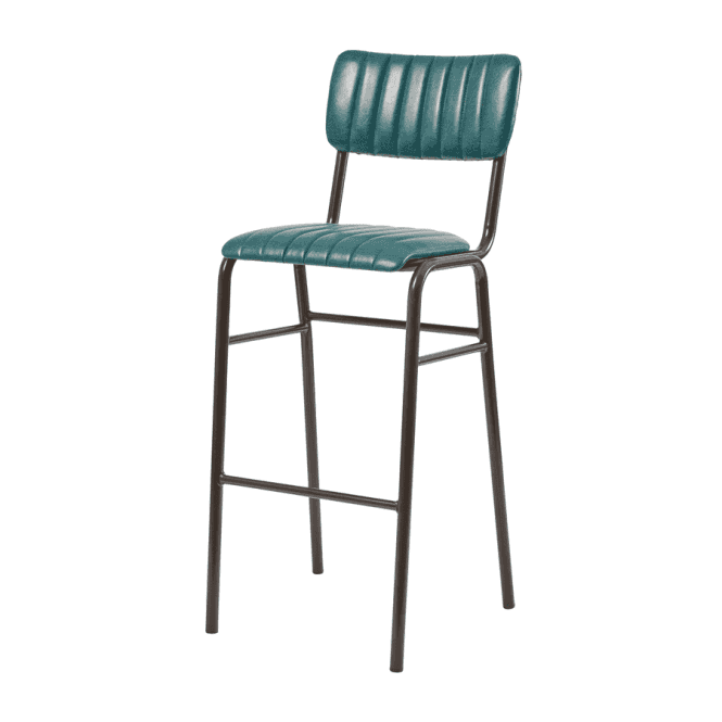 Fusion Living Tavo Vintage Teal Bar Stool (PACK OF 2)