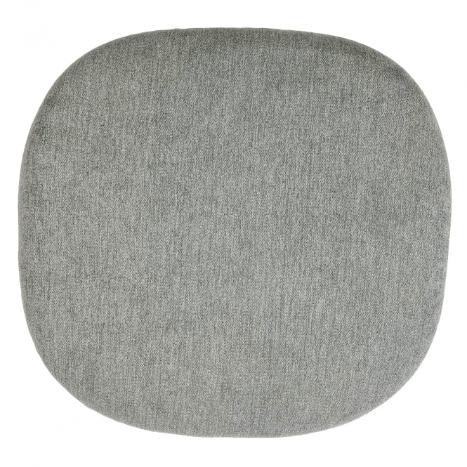 Fusion Living Velveteen Grey Chelsea Side Chair Cushion