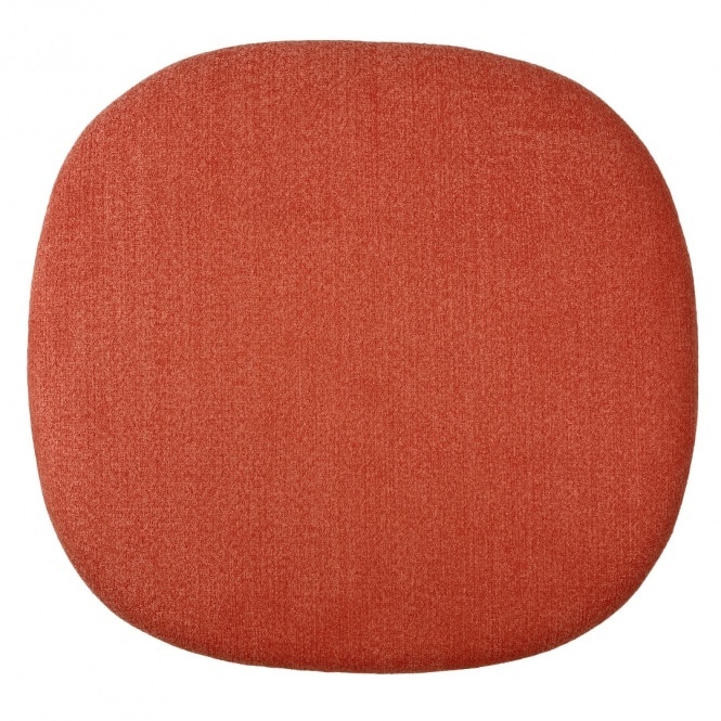 Fusion Living Velveteen Orange Chelsea Side Chair Cushion