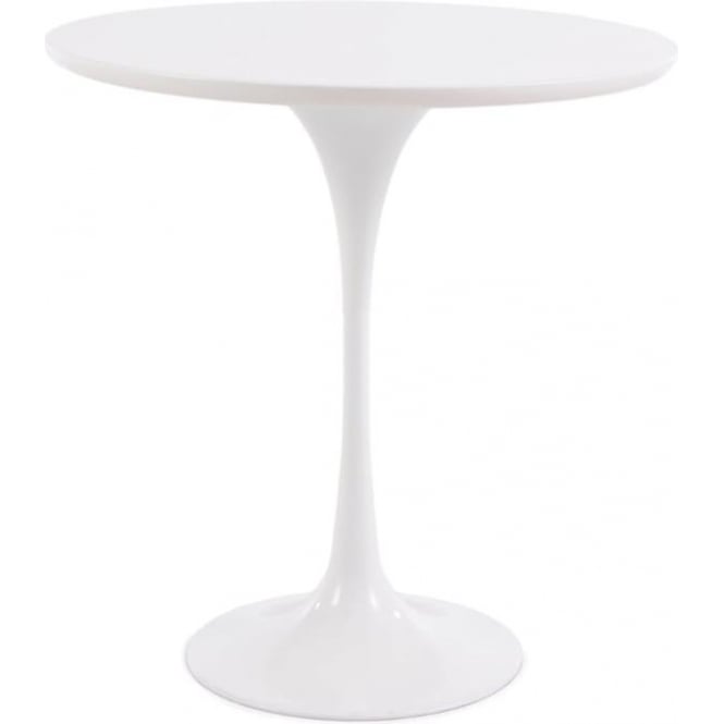 Fusion Living White Chelsea Circular Side Table