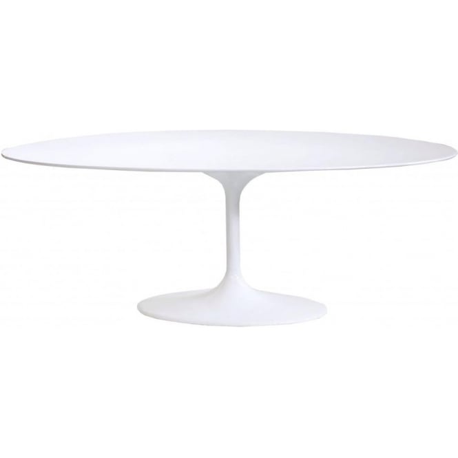 Fusion Living White Oval Chelsea Dining Table