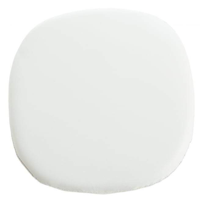 Fusion Living White PU Chelsea Armchair Cushion