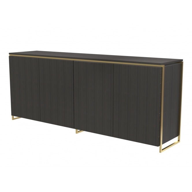 Gillmore Luxe - Four Door Sideboard In Various Oak Stains And Frame Finishes