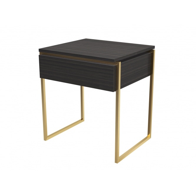 Gillmore Luxe - Side Table With Drawer In Various Oak Stains And Frame Finishes