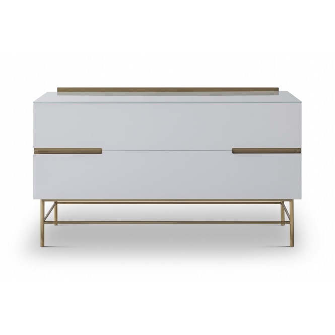 Gillmore Sleek - Contemporary Two Door Low Sideboard With Various Colour Options