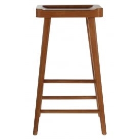Natural Oak Wood Bar Stool