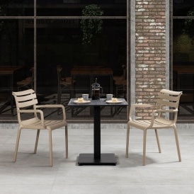 Paris Taupe Plastic Armchair