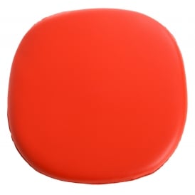Red PU Chelsea Side Chair Cushion