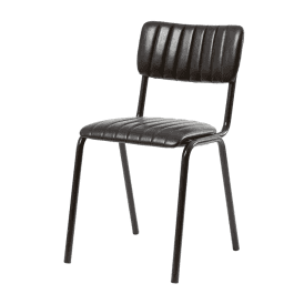 Tavo Vintage Black Side Chair (PACK OF 2)