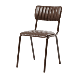 Tavo Vintage Brown Side Chair (PACK OF 2)