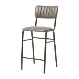 Tavo Vintage Dark Grey Mid Stool (PACK OF 2)