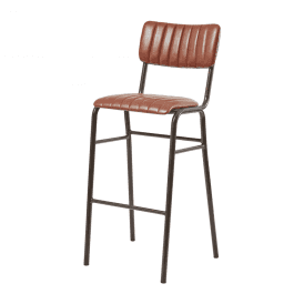 Tavo Vintage Tan Bar Stool (PACK OF 2)