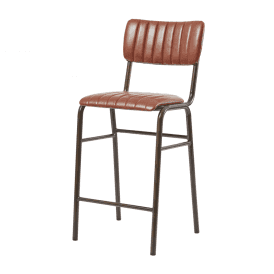 Tavo Vintage Tan Mid Stool (PACK OF 2)
