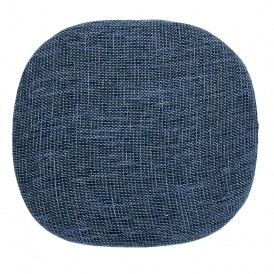 Textured Blue Chelsea Side Chair Cushion