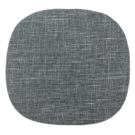 Textured Dark Grey Chelsea Side Chair Cushion