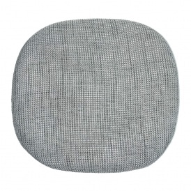 Textured Light Grey Chelsea Side Chair Cushion