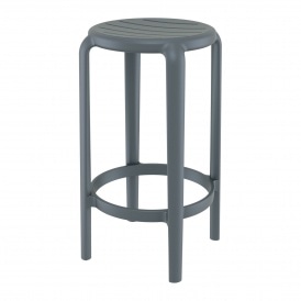 Tom Dark Grey Bar Stool 65cm
