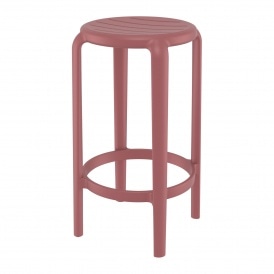 Tom Marsala Red Bar Stool 65cm