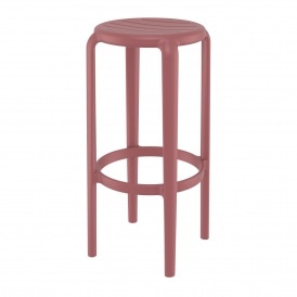 Tom Marsala Red Bar Stool 75cm