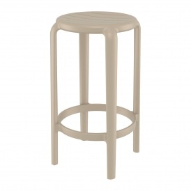Tom Taupe Bar Stool 65cm