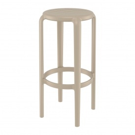 Tom Taupe Bar Stool 75cm