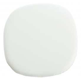 White PU Chelsea Armchair Cushion